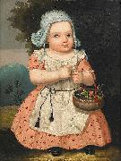 Carl Johan Sjostrand Portrait of the artist daughter oil painting on canvas